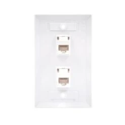 Cat6 Wall Plate 2 Port UL Listed VCELINK 8 Cat6 Wall Plate 2 Port UL Listed VCELINK -VCELINK SHOP WP2 226 2P 3