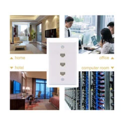 3 Ports Cat6 Wall Plate VCELINK -VCELINK SHOP WP3 226 4